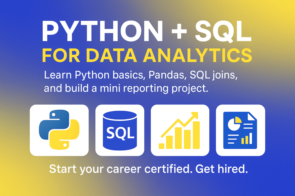 Python and SQL for Data Analytics Training