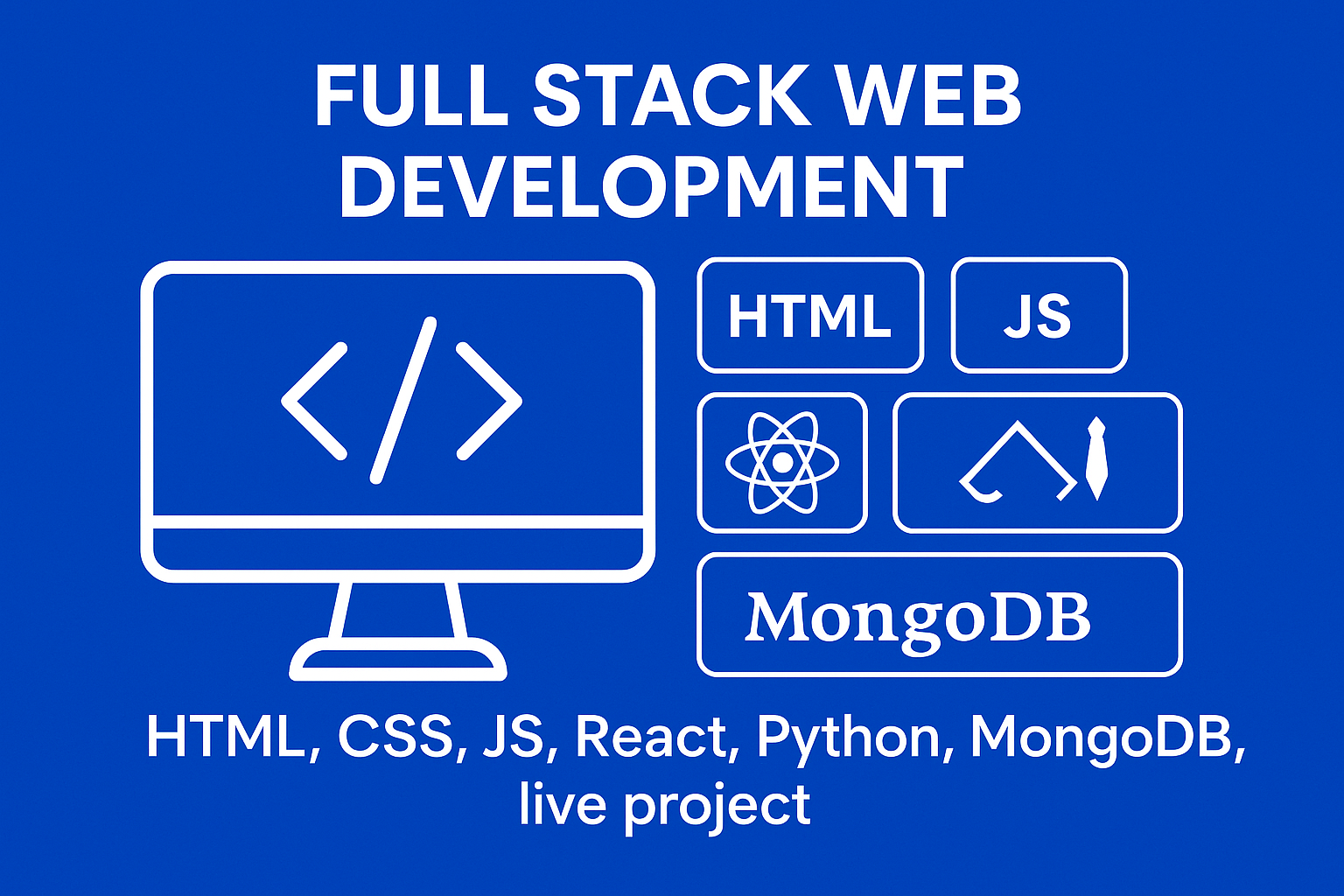 Full Stack Web Development ( React, Python-FastAPI and MongoDB )